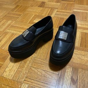 Opening Ceremony Black Leather Platform Loafers *New, Never Worn*